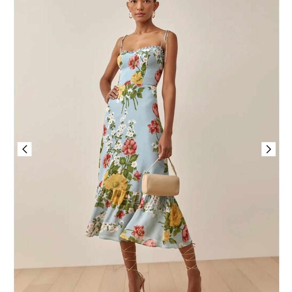 Reformation Enya Dress Florist - Size 10